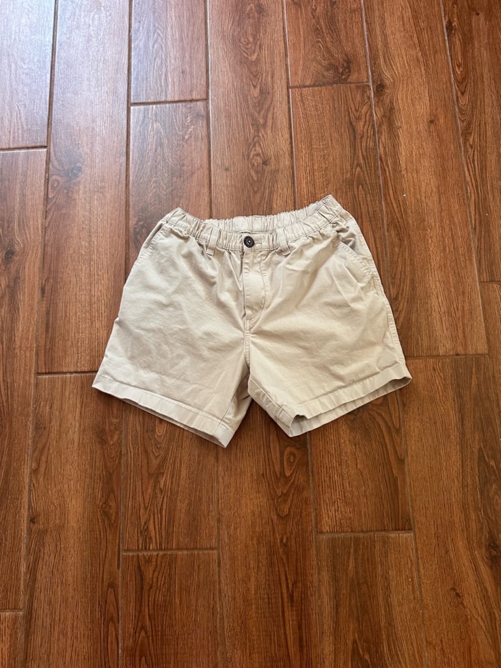 chubbies Men’s Beige Chino Shorts Pockets 5” Inseam Size S